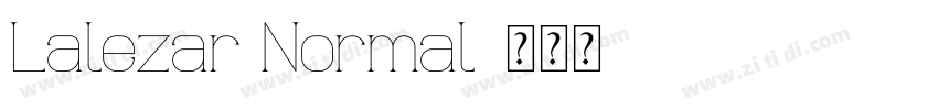 Lalezar Normal字体转换